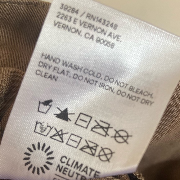 Reformation Tan Wide Leg Pants - Picture 9 of 9